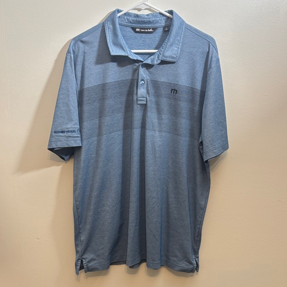 Travis Mathew Blue Polo Shirt XL